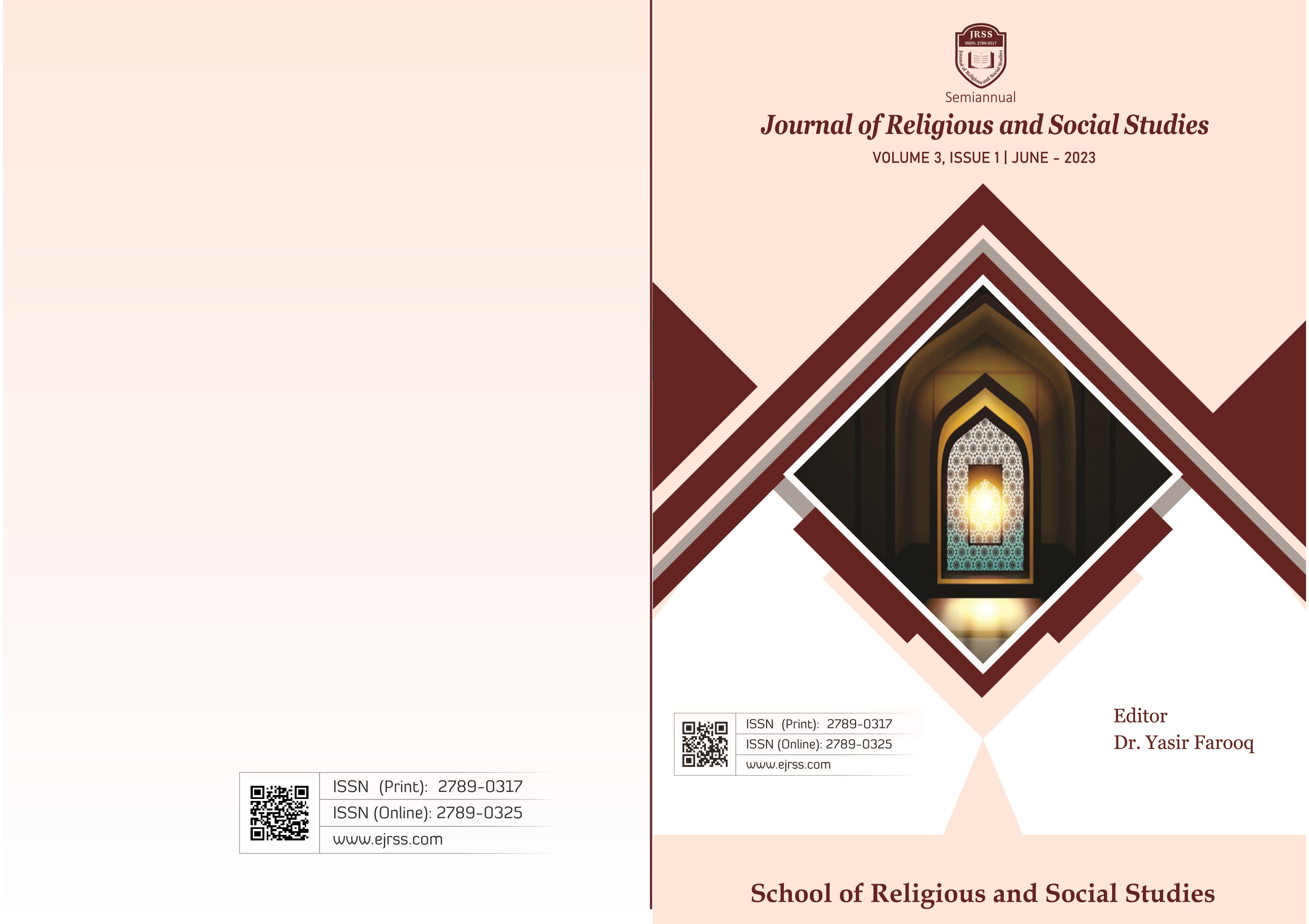 					View Vol. 3 No. 1 Jan-Jun (2023): Journal of Religious and Social Studies-JRSS
				